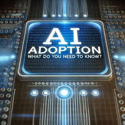 DALL·E 2024-12-23 15.45.40 - A professional and visually appealing image representing AI Adoption - What Do You Need To Know_. The design features a close-up of a glowing circui